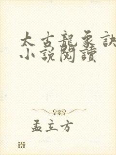 太古龙象诀有声小说阅读封面