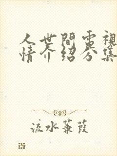 人世间电视剧剧情介绍分集