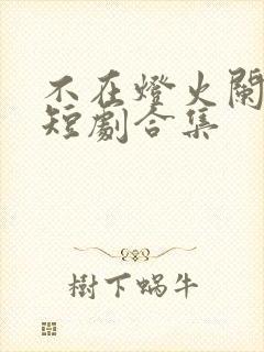 不在灯火阑珊处短剧合集