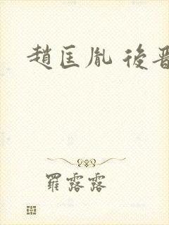 赵匡胤 后晋封面