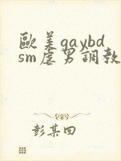 欧美gaybdsm虐男调教视频封面