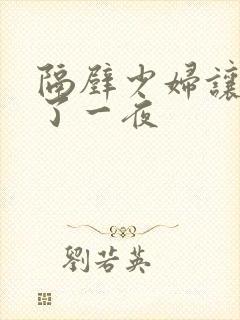 隔壁少妇让我爽了一夜封面