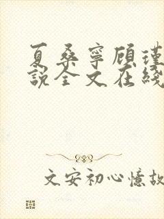 夏桑宁顾瑾琛小说全文在线阅读