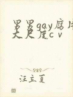 男男gay腐片大尺度cⅴ