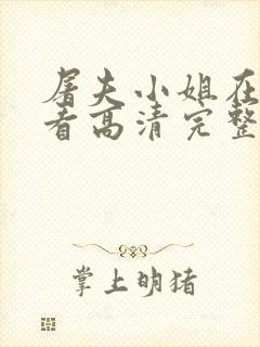 屠夫小姐在线观看高清完整版电影