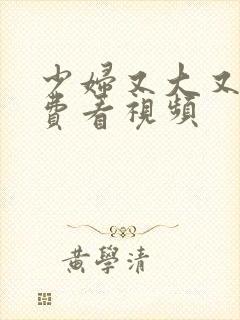 少妇又大又爽免费看视频