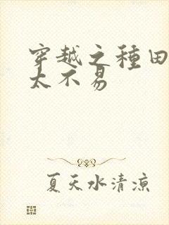 穿越之种田养家太不易封面