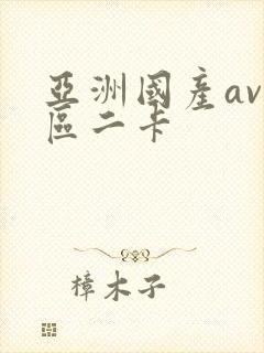 亚洲国产av一区二卡