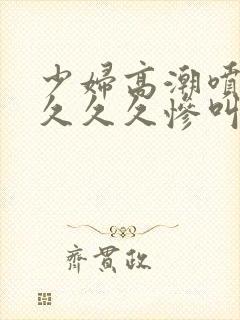 少妇高潮喷水久久久久惨叫