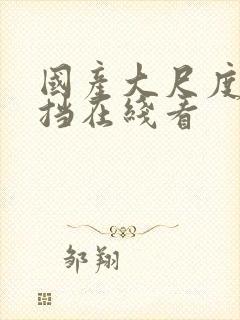 国产大尺度无遮挡在线看