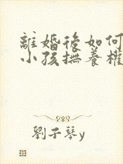 离婚后如何争取小孩抚养权