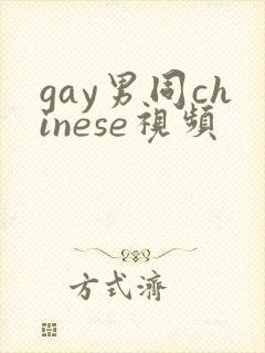 gay男同chinese视频