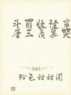 斗罗收徒宁荣荣唐三羡慕哭了小说免费封面