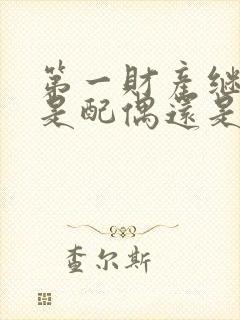 第一财产继承人是配偶还是子女封面