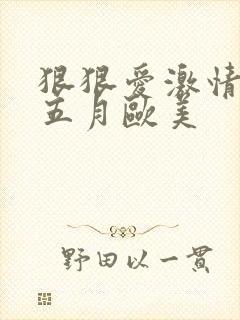 狠狠爱激情综合五月欧美