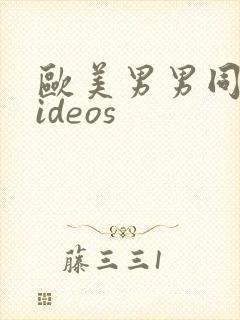 欧美男男同志videos