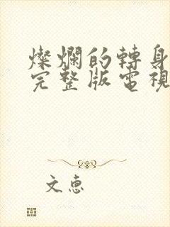 灿烂的转身免费完整版电视剧