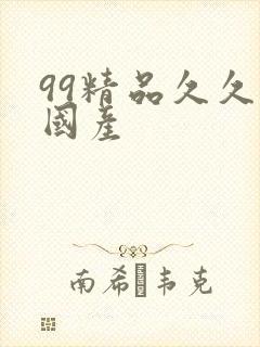 99精品久久久国产封面