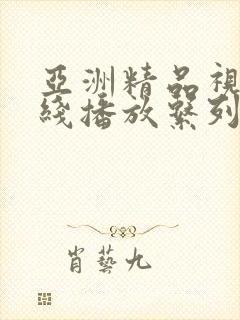 亚洲精品视频在线播放系列