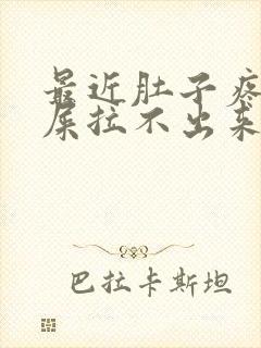 最近肚子疼想拉屎拉不出来怎么回事封面