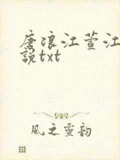 唐浪江萱江姨小说txt