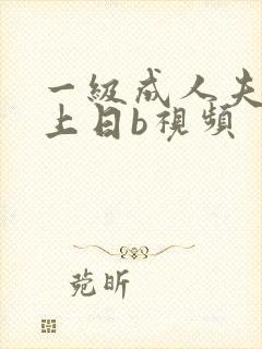 一级成人夫妻床上日b视频封面