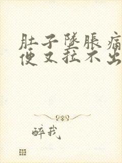 肚子坠胀痛想大便又拉不出来肚子疼