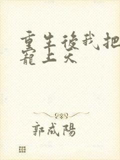 重生后我把前夫宠上天