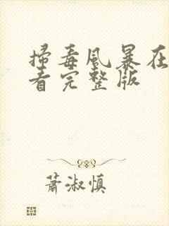 扫毒风暴在线观看完整版