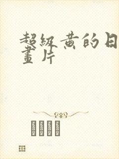 超级黄的日本动画片