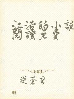 江浩的小说全文阅读免费