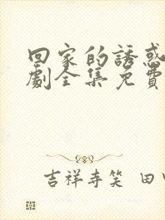 回家的诱惑电视剧全集免费观看第2集