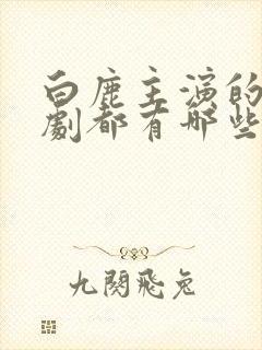 白鹿主演的电视剧都有哪些封面