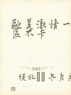 欧美激情一区二区不卡