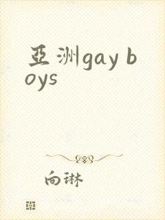 亚洲gay boys封面