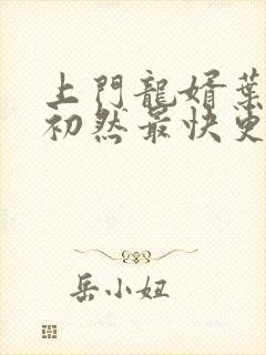 上门龙婿叶辰萧初然最快更新封面