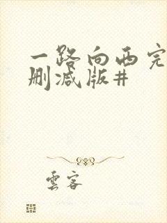 一路向西完整未删减版#