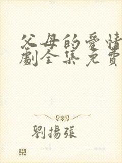 父母的爱情电视剧全集免费观看高清