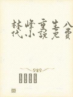 林峰重生八十年代小说免费阅读