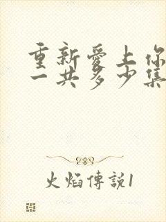 重新爱上你泰剧一共多少集啊封面