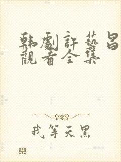 韩剧许艺昌在线观看全集