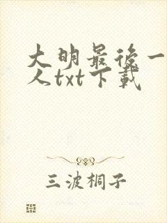 大明最后一个狠人txt下载