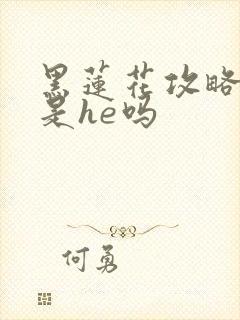 黑莲花攻略手册是he吗