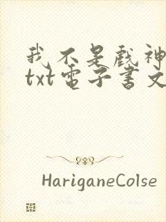 我不是戏神全文txt电子书文档