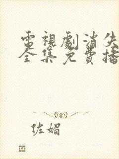 电视剧消失的她全集免费播放