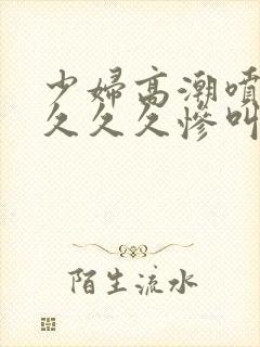 少妇高潮喷水久久久久惨叫