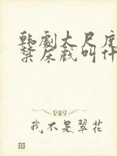 韩剧大尺度19禁床戏叫什么封面