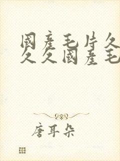 国产毛片久久久久久国产毛片不卡