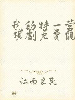 我的特一营 电视剧免费观看全集