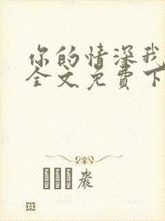 你的情深我不配全文免费下载